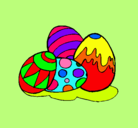 Dibujo Huevos de pascua pintado por Josepe