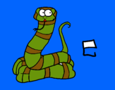 Dibujo Serpiente pintado por brayann