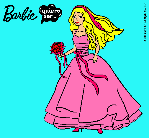 Barbie vestida de novia