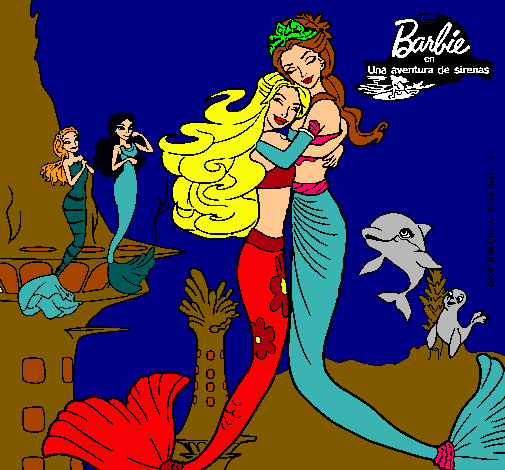 Barbie sirena y la reina sirena