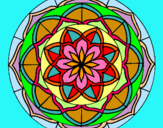 Dibujo Mandala 6 pintado por adhy01