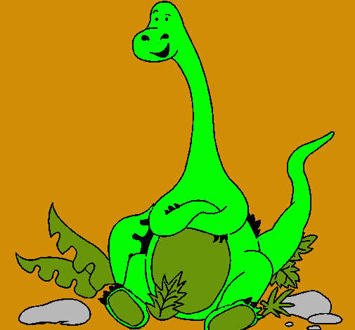 Diplodocus sentado
