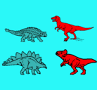 Dibujo Dinosaurios de tierra pintado por dinossssssss