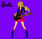 Dibujo Barbie guitarrista pintado por cristi10