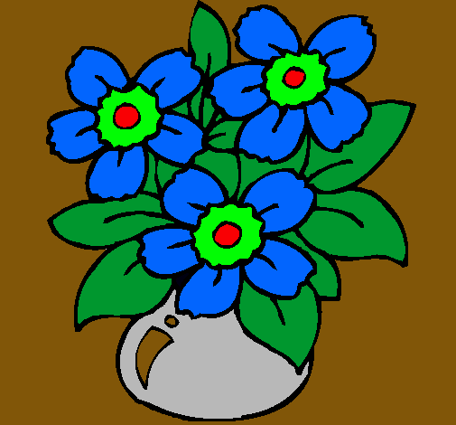 Dibujo Jarrón de flores pintado por lurdes22