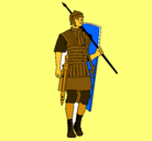 Dibujo Soldado romano pintado por Quimfp