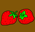 Dibujo fresas pintado por chuski