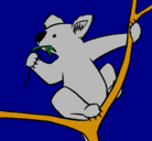 Dibujo Koala pintado por koalA