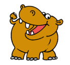 Dibujo Hipopótamo pintado por yesicavargas