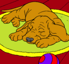 Dibujo Perro durmiendo pintado por Kenn