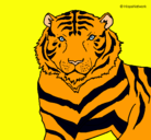 Dibujo Tigre pintado por micaela12