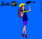 Dibujo Barbie cocinera pintado por micaela12