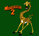 Dibujo Madagascar 2 Melman pintado por luffy