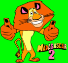 Dibujo Madagascar 2 Alex pintado por 2345