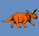Dibujo Triceratops pintado por loloito