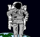 Dibujo Astronauta pintado por astronauta