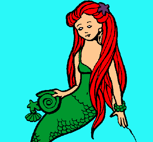 Sirena con caracola