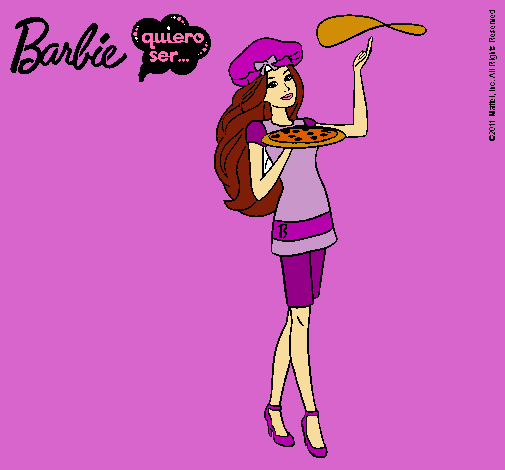 Dibujo Barbie cocinera pintado por mipc20003