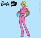 Dibujo Barbie piloto de motos pintado por ireneecool