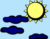 Dibujo Sol y nubes 2 pintado por dieguta