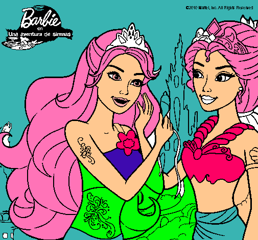 Barbie se despiede de la reina sirena