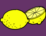 Dibujo limón pintado por Alissa