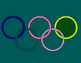 Dibujo Anillas de los juegos olimpícos pintado por tania5