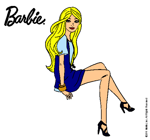 Barbie sentada