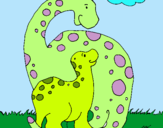 Dibujo Dinosaurios pintado por IAGUS