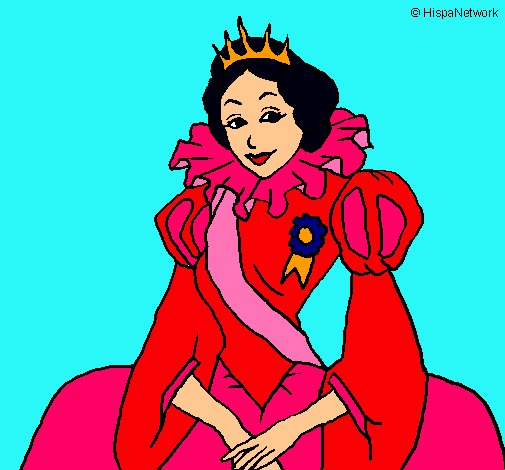 Dibujo Princesa real pintado por michell