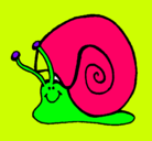 Dibujo Caracol  pintado por minda