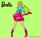 Dibujo Barbie guitarrista pintado por jfotghbputhg