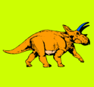 Dibujo Triceratops pintado por osvar