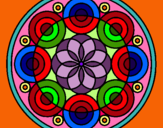 Dibujo Mandala 35 pintado por auro