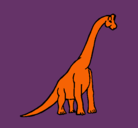 Dibujo Braquiosaurio pintado por krisley