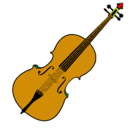 Dibujo Violín pintado por violin