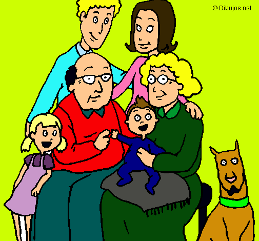Dibujo Familia pintado por MFRP