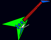 Dibujo Guitarra eléctrica II pintado por neon_men