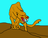 Dibujo Tigre con afilados colmillos pintado por duruls
