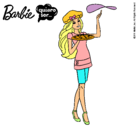 Dibujo Barbie cocinera pintado por lydia4