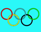 Dibujo Anillas de los juegos olimpícos pintado por anillis