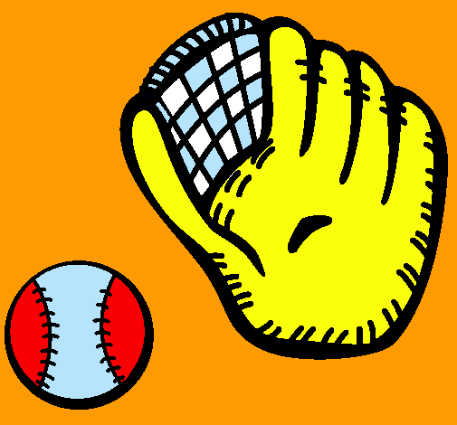 Guante y bola de béisbol