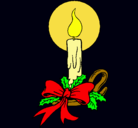 Dibujo Vela de navidad pintado por xime6