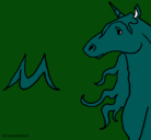 Dibujo Unicornio pintado por diego-tari