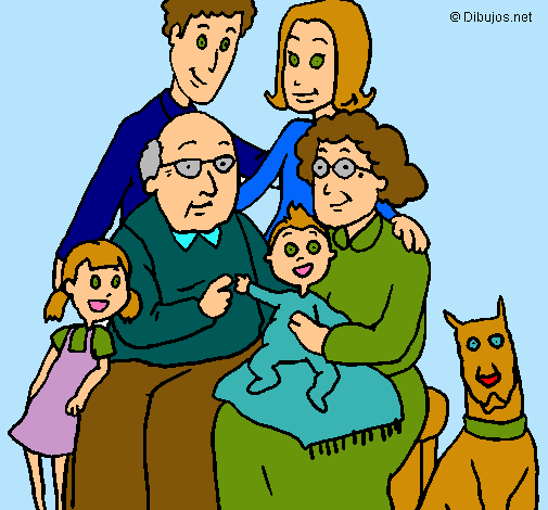 Dibujo Familia pintado por lurdes22