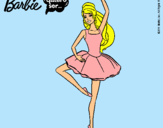 Dibujo Barbie bailarina de ballet pintado por dieguita