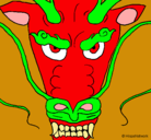 Dibujo Cabeza de dragón pintado por Josepe