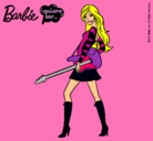 Dibujo Barbie la rockera pintado por Belkis15