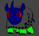 Dibujo Rinoceronte pintado por jose111