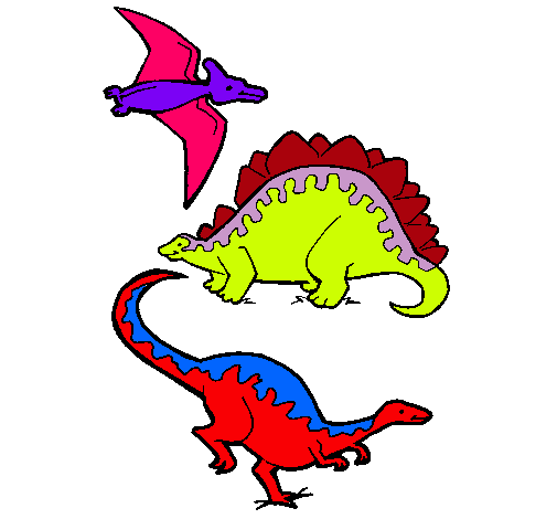 Tres clases de dinosaurios